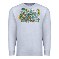 Heather Grey school nurse Premium Sweatshirt - CowhideDigitalArt