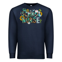 Navy school nurse Premium Sweatshirt - CowhideDigitalArt