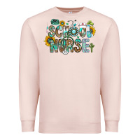 Pale Pink school nurse Premium Sweatshirt - CowhideDigitalArt