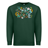 Sports Green school nurse Premium Sweatshirt - CowhideDigitalArt