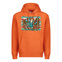 Carrot cactus cowhide serape Premium Hoodie - AdoDesignShop