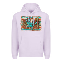 Lilac cactus cowhide serape Premium Hoodie - AdoDesignShop