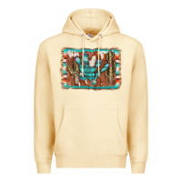 Pina Colada cactus cowhide serape Premium Hoodie - AdoDesignShop