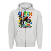 Dove Grey autism crusher Zipper Hoodie - RanaPortraitStore