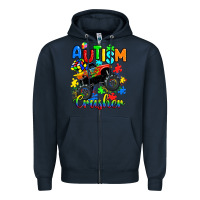 Navy autism crusher Zipper Hoodie - RanaPortraitStore
