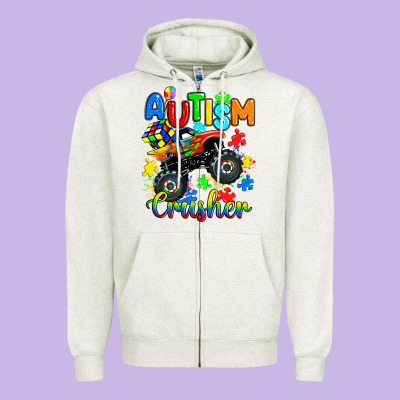 Zipper Hoodie autism crusher