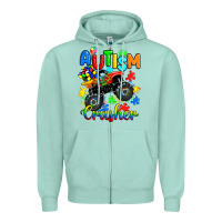 Seafoam autism crusher Zipper Hoodie - RanaPortraitStore
