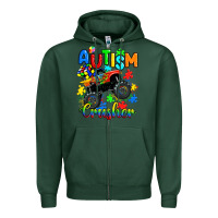 Sports Green autism crusher Zipper Hoodie - RanaPortraitStore
