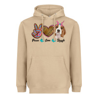 Mushroom peace love beagle Heavyweight Hoodie - RanaPortraitStore
