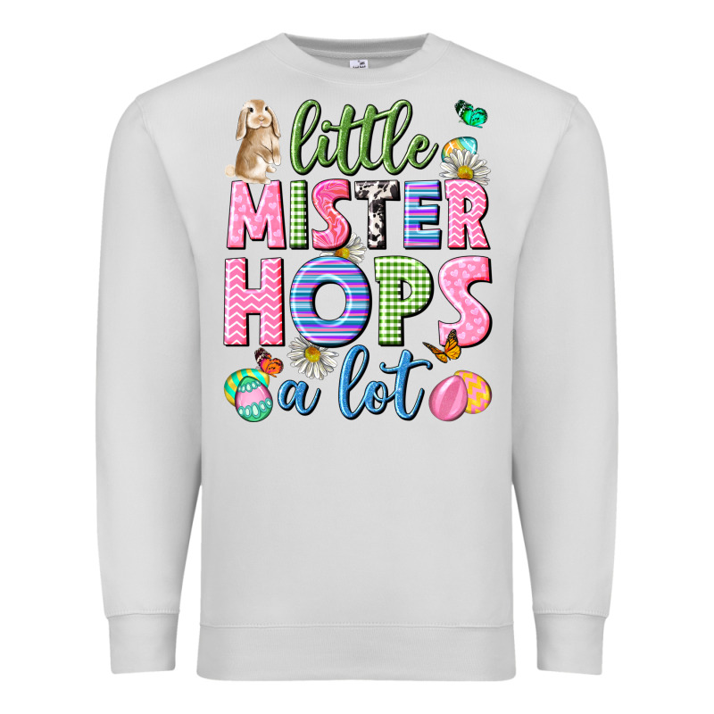 Little Mister Hops A Lot Easter Premium Sweatshirt by Neo Western | Teevron