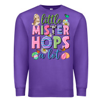 Purple Little mister hops a lot Easter Premium Sweatshirt - Neo Western