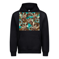 Black western cowhide sunflower baby cow Urban Hoodie - BarkalooDesign