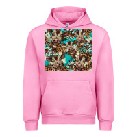 Fuchsia Pink western cowhide sunflower baby cow Urban Hoodie - BarkalooDesign