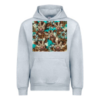 Heather Grey western cowhide sunflower baby cow Urban Hoodie - BarkalooDesign