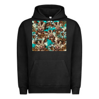 Pigment Black western cowhide sunflower baby cow Urban Hoodie - BarkalooDesign