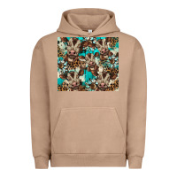 Pigment Burro western cowhide sunflower baby cow Urban Hoodie - BarkalooDesign