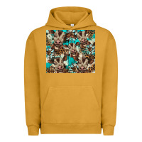 Pigment Peanut Butter western cowhide sunflower baby cow Urban Hoodie - BarkalooDesign