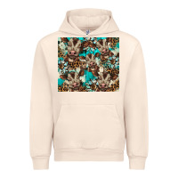 Sandshell western cowhide sunflower baby cow Urban Hoodie - BarkalooDesign