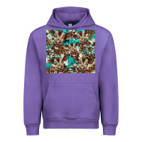 Tulip western cowhide sunflower baby cow Urban Hoodie - BarkalooDesign
