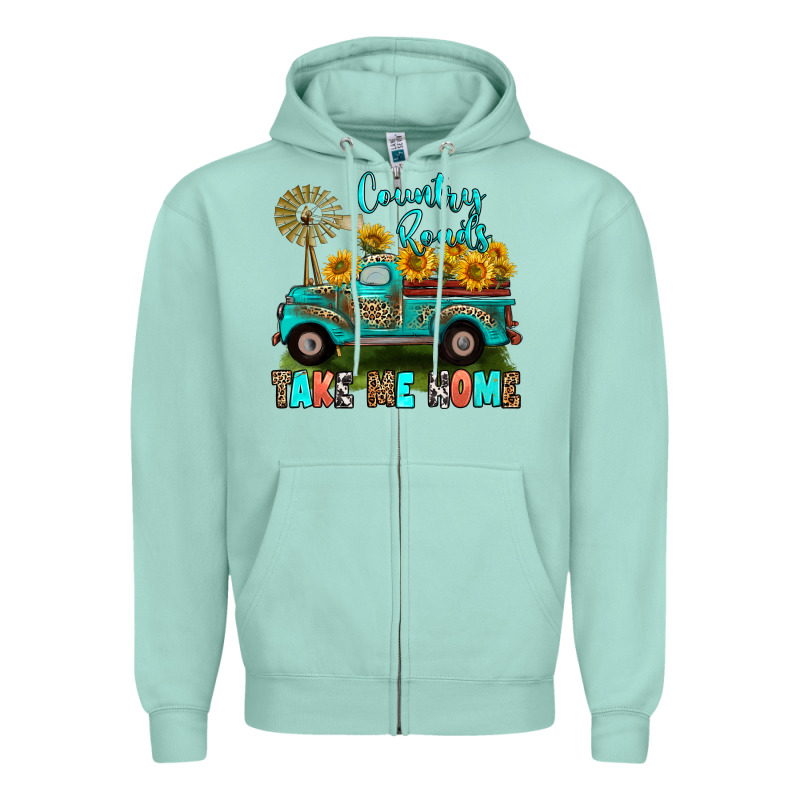 Country Roads Take Me Home Zipper Hoodie by RanaPortraitStore | Teevron