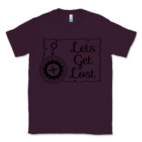 Plum lets get lost Classic Tee - Unal Design