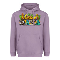 Lavender blessed mama Heavyweight Hoodie - Zillion Design Studio