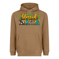 Toasted Coconut blessed mama Heavyweight Hoodie - Zillion Design Studio