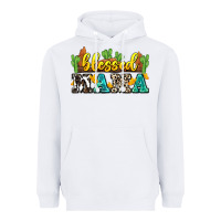White blessed mama Heavyweight Hoodie - Zillion Design Studio