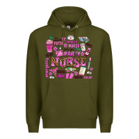 Army Green come on nurse lets go party Premium Hoodie - AdoDesignShop