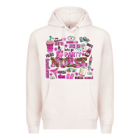Pale Pink come on nurse lets go party Premium Hoodie - AdoDesignShop