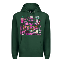 Sports Green come on nurse lets go party Premium Hoodie - AdoDesignShop