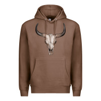 Chestnut bullskull Premium Hoodie - Artiststas