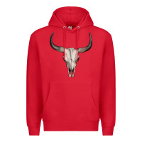 Red bullskull Premium Hoodie - Artiststas