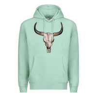 Seafoam bullskull Premium Hoodie - Artiststas