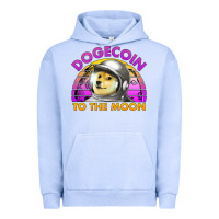 Pigment Grape Ice doge coin to the moon 80's retro sunset Urban Hoodie - Jasminsmagicworld