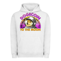 Pigment Lunar Rock doge coin to the moon 80's retro sunset Urban Hoodie - Jasminsmagicworld