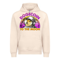 Sandshell doge coin to the moon 80's retro sunset Urban Hoodie - Jasminsmagicworld