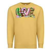 Antique Gold Love Easter gnome Easter Day Premium Sweatshirt - CowGirlArtShop