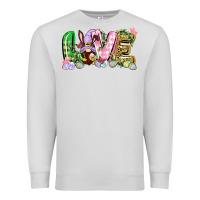 Dove Grey Love Easter gnome Easter Day Premium Sweatshirt - CowGirlArtShop