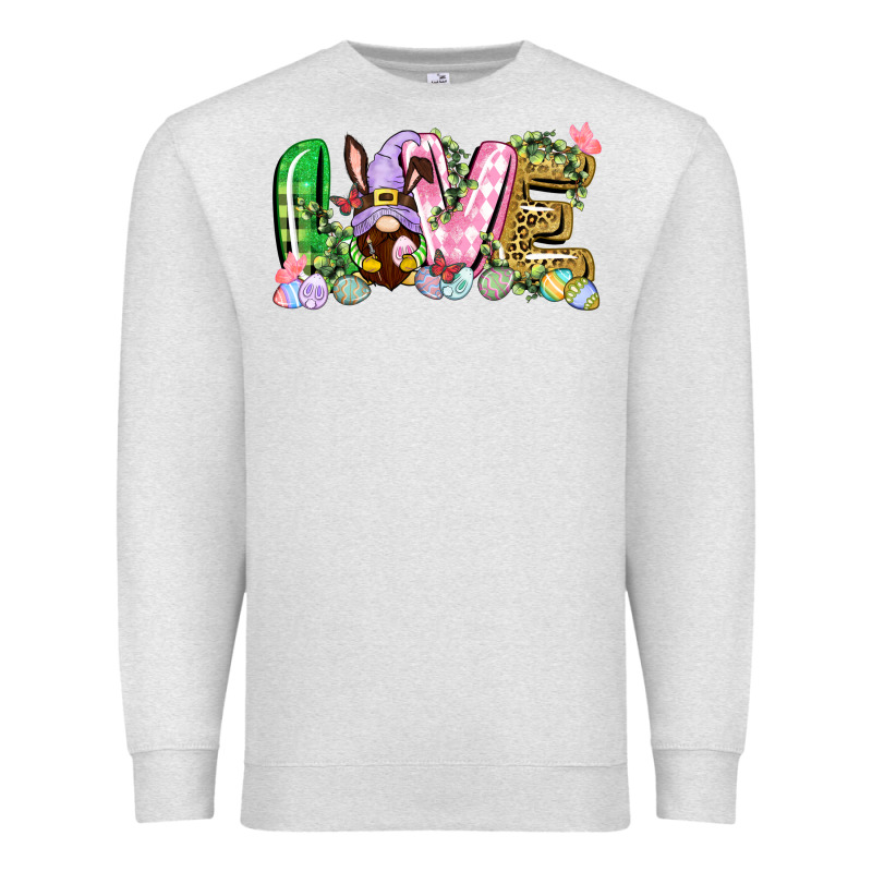 Love Easter Gnome Easter Day Premium Sweatshirt by CowGirlArtShop | Teevron