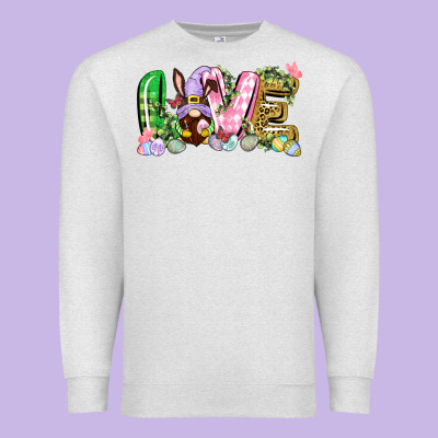 Love Easter Gnome Easter Day Premium Sweatshirt Designed By Cowgirlartshop