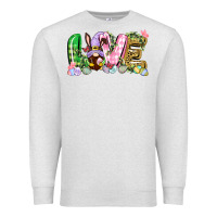 Oatmeal Heather Love Easter gnome Easter Day Premium Sweatshirt - CowGirlArtShop