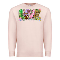Pale Pink Love Easter gnome Easter Day Premium Sweatshirt - CowGirlArtShop