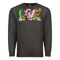 Smoke Love Easter gnome Easter Day Premium Sweatshirt - CowGirlArtShop