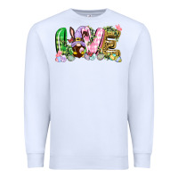 White Love Easter gnome Easter Day Premium Sweatshirt - CowGirlArtShop