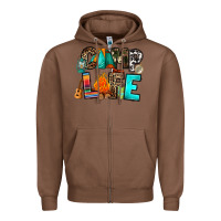 Chestnut camp life Zipper Hoodie - RanaPortraitStore