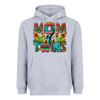 Heather Grey mom of twins Heavyweight Hoodie - Zillion Design Studio