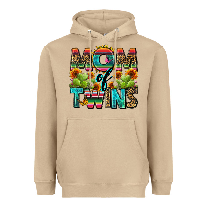 Mom Of Twins Heavyweight Hoodie by Zillion Design Studio | Teevron