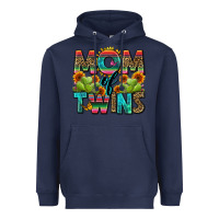 Navy mom of twins Heavyweight Hoodie - Zillion Design Studio