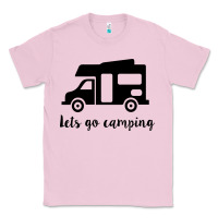 Bubblegum Pink lets go camping Classic Tee - Unal Design